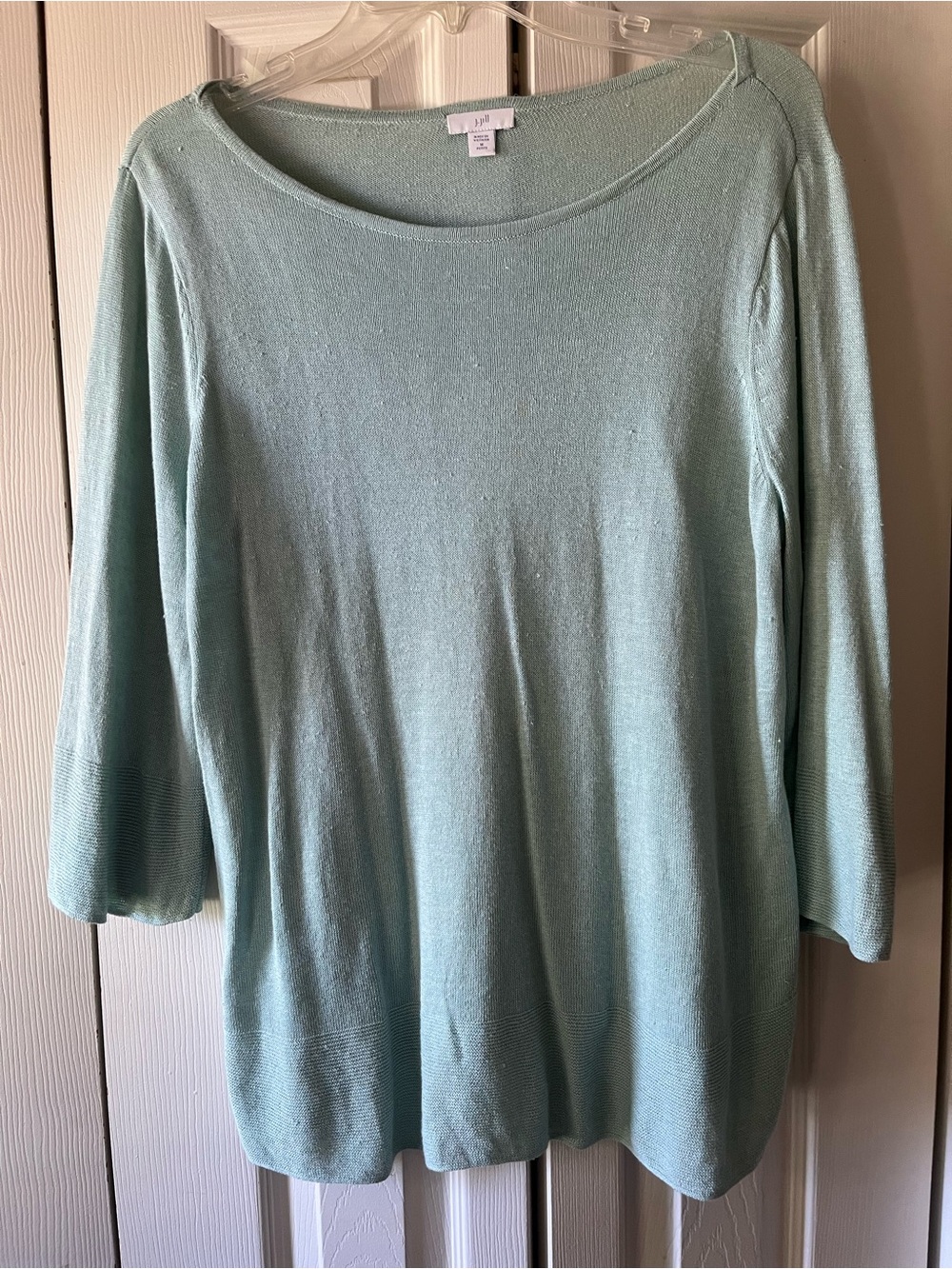 J. Jill Mint Scoop Neck Lightweight Knit Sweater